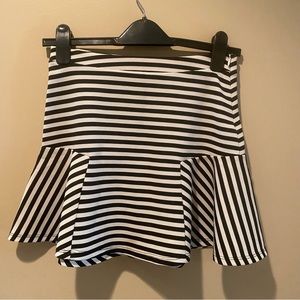 Lush Striped Mini Skirt